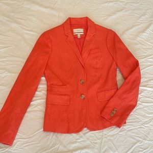 J. Crew 00 bright pink schoolboy blazer